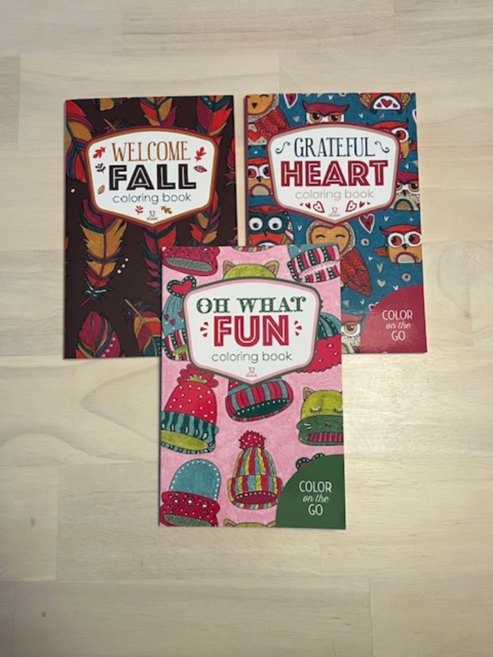 3 New Seasonal Coloring Books